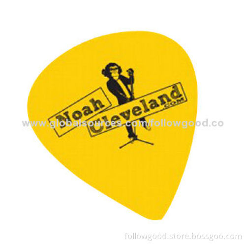 Custom Imprinted Guitar Pick, Great Sound, Great Strength, 0.46 to 1.5mm Thickness